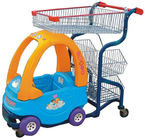 아기 차로 도금되는 상업적인 귀여운 아이 놀이 쇼핑 트롤리 아연